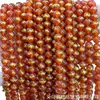 Ágata vermelha natural dragão dourado quente contas soltas contas redondas pulseira DIY joias semi-acabadas contas masculinas e femininas atacado ao vivo