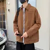 Chamarra nueva estilo workwear retro 2006 para hombre, una chamarra corta elegante y genial con un toque de alta gama, perfecta para primavera y otoño, con cuello de solapa y diseño de chamarra de béisbol