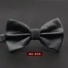 Vestido de Corbata de Moño Plegable de Color Sólido Boda Hombres Estilo Británico Coreano Moderno Doble Capa Boda Novio Corbata de Moño para Hombres y Mujeres