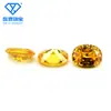 Zircón dorado de buena calidad ovalado 2*3~13*18mm zircón de color ovalado artificial zircón con forma de huevo