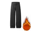 906 nuevos pantalones de forro polar transfronterizos, talla europea para hombre, corte holgado, deportivos y casuales, gruesos y cálidos, pantalones largos para otoño e invierno