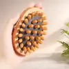 Masajeador de Cuerpo Completo para Aliviar la Fatiga, Cepillo Seco de Madera de Haya con Cojín de Aire, Peine Masajeador de Meridianos de la Cabeza para Hombres y Mujeres