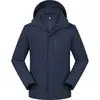 Jaqueta 3 em 1 (Forro de Fleece) (Capuz Removível) Unissex Casual Versátil Outdoor Diário