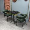 Conjunto de Mesa e Cadeiras de Jantar para Bar Retrô, Bar Lounge, Restaurante de Música, Loja de Churrasco, Café Hot Pot, Cabine com Sofá