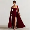 Vestido Simples de Retalhos com Gola Quadrada para Primavera e Outono, Suéter Sexy de Cor Sólida com Caimento Justo para Mulheres