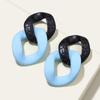 Venta transfronteriza Pendientes de cadena acrílica CCB Chapado de color UV Pendientes largos europeos y americanos Venta directa de fábrica transfronteriza
