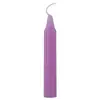 Vela Experimental Artesanal Colorida Pequena Sem Sabor Mini Fina Curta Iluminação Geral Azul Roxo Bolso Cera Preta
