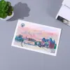 Tarjeta postal personalizada, papel perlado especial, estrella, forma especial, agradecimiento, tarjeta pequeña plegada, personalización de tarjetas de felicitación