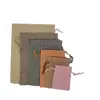 Bolsas de Lino con Cordón para Té, Regalos, Empaque de Joyería, Bolsas de Algodón y Lino con Cordón, Bolsas de Lino Coloridas con Cordón en Stock