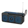 2025 Nueva Tarjeta Inalámbrica de Audio Bluetooth Radio FM Solar de Escritorio Portátil Mini Caja de Audio