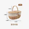 En Stock Canasta de Picnic Tejida a Mano de Sauce Bolsa de Almacenamiento Bolsa de Regalo para Exportación Canasta de Almacenamiento para Vino y Dulces