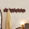 Perchero de Pared para Llaves de Piano de Madera Maciza Gancho para Ropa Colgante de Pared para Dormitorio Entrada Puerta Trasera Almacenamiento Perchero sin Perforaciones