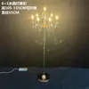 Accesorios de Boda Araña de Cristal Luces de Pasillo Decoración de Salón de Bodas Hierro Forjado Dorado Multicabezal de Pie Luces Decorativas de Escenario T