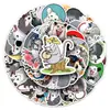 50 peças de adesivos de grafite de gambá personalizados com decoração de animais de desenho animado transfronteiriços copo de água skate capa de celular adesivo de bagagem