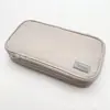 Estuche de Lápices Expansible Kokuyo Wsg-Pc373 de Japón, Doble Capa, Doble Cremallera, Gran Capacidad, Bolsa de Papelería Multifuncional