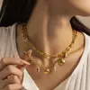 Taina Moda de Verano Transfronteriza Europea y Americana Collar de Concha Oceánica Nicho Gama Alta Playa Joyería de Acero Inoxidable Venta al por Mayor