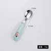 Aço inoxidável 304 Talheres infantis colher de desenho animado criativa colher para bebê comer suplemento alimentar conjunto de garfo e colher presente combinação