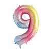 Globos de números 0-9 en degradado rosa de 40 pulgadas para fiesta de cumpleaños, decoración de fondo de escenario para reunión anual de empresa