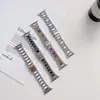 Para Apple AppleWatch7-1 Generación Tres Cepas Correa de Resina con Diamantes iWatch se Correa de Metal Disponible