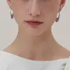 Pendientes de Gota de Agua con Circonitas Tachonadas de Estrella, Lujo Ligero, Estilo de Gama Alta, Diseño de Nicho Versátil, Pendientes Tachonados de Diamantes para Mujer