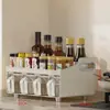 Estante Organizador de Condimentos para Encimera de Cocina con Múltiples Compartimentos para Organizar Condimentos y Especias