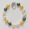 10MM Negro Mariposa Reina Shi Zhengyuan Hogar Imitación Cristal de Agua de Mar Tahití Morandi Maillard Caramelo Pulsera Pulsera