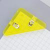 Clip Creativo Triángulo con Borde y Esquina de Color Clip para Esquina y Borde de Carpeta Clip para Papeles de Examen Libro de Clasificación Estudiante Plástico Transparente