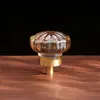 Mango de Huevo de Paloma de Cristal Moderno Europeo Lujo Ligero Puerta de Armario Cajón Gabinete Agujero Único Transparente Tirador Decorativo