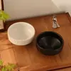 Nuevo macetero de cerámica tipo bola de musgo retro estilo chino, recipiente hidropónico de escritorio simple y de alta gama para plantas de narcisos y helechos
