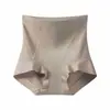 Calcinha modeladora estilo gelatina, de cintura alta, leve e luxuosa, macia e confortável, com efeito de controle de barriga, sem bordas que enrolam, respirável e sem costura, proporcionando uma sensação de que você não está usando nada.. Roupa íntima feminina, modelo 9619
