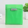 Bolsa de compras transfronteriza impermeable portátil bolsa de plástico portátil bolsa de supermercado portátil bolsa de protección ambiental color sólido multifuncional plegable bolsa de almacenamiento