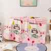 Edredom Infantil de Verão Fresco de Algodão Lavado Jardim de Infância Edredom para Ar Condicionado Soneca de Bebê Solteiro Desenho Animado Fino Verão Lavável à Máquina