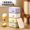 Caixa de Frutas Selada Crocante para Macaron Caixa de Almoço Fofa para Escritório Especial para Geladeira Crocante à Prova de Vazamento