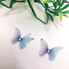 Doble Capa con Diamantes 3cm Tul Mariposa Hecho a Mano diy Pegatinas Faciales Maquillaje de Ojos Pasadores Accesorios para el Cabello Accesorios para Ropa Accesorios Disparo
