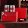 Caja de Empaque de Souvenir de Té Caja de Regalo Vacía Lata Redonda de Media Libra Té Negro de Año Nuevo Lata de Té Caja de Regalo Caja Vacía Se Puede Personalizar