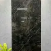 Azulejos de Piso de Pedra de Luxo Estilo Francês Preto Minimalista com Padrão de Mármore 60*120 Azulejos Cerâmicos para Hotéis e Supermercados, Azulejos Brilhantes Cor de Café