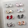 Decorações de Nail Art de Ovo de Pombo de Cristal, Strass de Unha Ovais Multifacetados Ultra Brilhantes de Luxo Leve, Acessórios de Maquiagem com Suporte de Leque