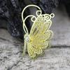 Joyería DIY tocado nupcial accesorios para el cabello horquilla material al por mayor accesorios para equipaje y ropa pieza para computadora cobre mariposa A496