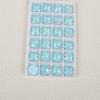 Neón fluorescente moca blanco huevo vidrio redondo satélite de vidrio taladro cosido a mano doble agujero pedrería taladro de fondo plano accesorios DIY hechos a mano