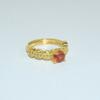 [Oferta Especial] Anillo Ajustable de Cobre Estilo Coreano Nicho de Alta Gama Zircón para Mujer