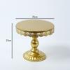 Adornos para mesa de postres de bodas doradas, estante para pasteles de estilo europeo, accesorios para bodas, plato para pastel de encaje, estante para postres de hierro