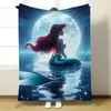 Mantas Infantiles de Dibujos Animados Serie Princesas Disney, Engrosadas, Suaves y Cómodas de Franela, Venta al por Mayor Personalizada Transfronteriza