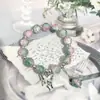 Pulsera de Cristal con Cuentas de Mariposa, Pulsera de Diseño de Alta Gama Ins, Regalo para Novia, Nueva Pulsera de Mejor Amiga de Aspecto Caro