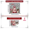 Festival de Navidad Múltiples Estilos Papá Noel Animalitos Pequeños Pegatinas para Ventana Puerta de Cristal de Escaparate Decoración del Hogar Pegatinas Electrostáticas para Cristal