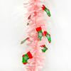 2 m Decoración de Muñeco de Nieve Navideño Arreglo Palitos de Lana de Color Decoración de Árbol de Navidad Calcetín Navideño Macarrón Palitos de Colores