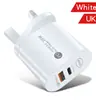 Nuevo cargador de teléfono móvil PD de 12W 5V2.4A tipo-c cabeza de carga PD adaptador de enchufe europeo y americano británico