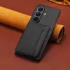 Funda de Teléfono con Soporte para Tarjetas Adecuada para Samsung Galaxy Z Fold 8 Ultra Z Fold 7 Funda Protectora de Cuero