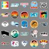 50 Stickers de Graffiti de Paracaidismo Personalizados Transfronterizos Deportes Extremos Decorativos Taza de Agua Funda para Teléfono Móvil Equipaje Stickers Creativos