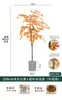 Plantas Verdes de Bordo Árvore Falsa de Bordo Vermelho Plantas em Vasos de Luxo Leve Decoração de Paisagismo para Sala de Estar de Casa Exibição de Janela Planta de Chão