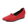 Sapatos da Mamãe com Solas Macias, Confortáveis 2026 Primavera Novos Versáteis Salto Anabela, Mocassins de Salto Médio, Mocassins que Aumentam a Altura para Mulheres